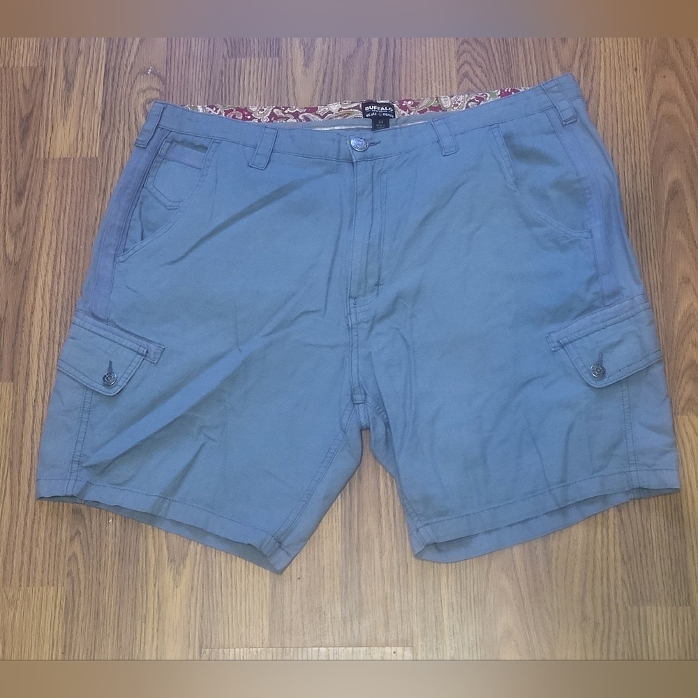 Buffalo David Bitton We Are Denim Cargo Shorts Men’s 34 Utility Streetwear A52